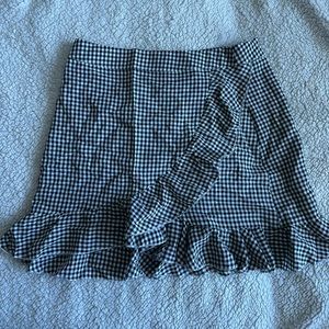 Boohoo plaid mini skirt
